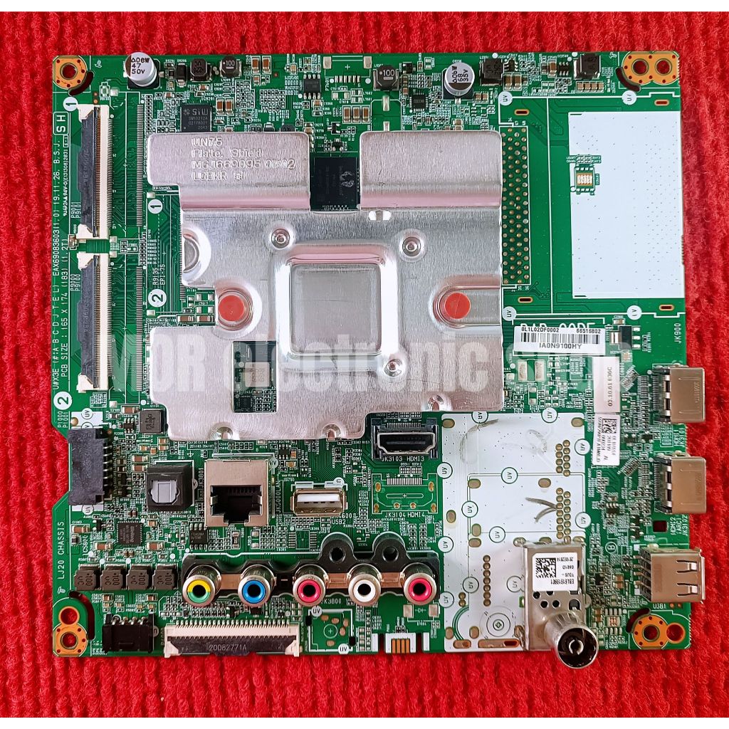 เมนบอร์ดทีวี LG รุ่น 55UN7200PTF.ATMWLJD แพรเล็ก 60 PIN / .ATMFLJD แพรใหญ 68 PIN อะไหล่แท้ของถอด พร้