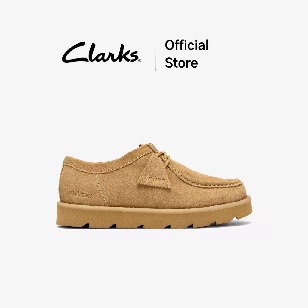 Clarks รุ่น MEARE WALLA สี MAPLE SUEDE รองเท้าผ้าใบชาย รองเท้าSNEAKER หนังกลับ คุณภาพดี นุ่ม ใส่สบาย