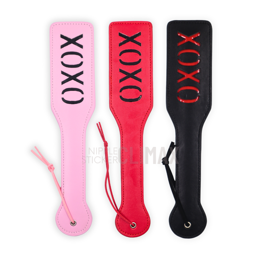 ไม้พาย XOXO ทำจากหนังเทียม อุปกรณ์ประกอบชุดคอสเพลย์