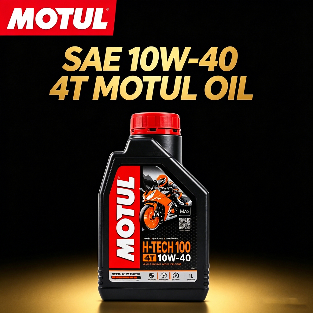 MOTUL H-Tech 10W-40 1L JASO MA2 High Durability 4T Motorcycles Long Life Engine Oil