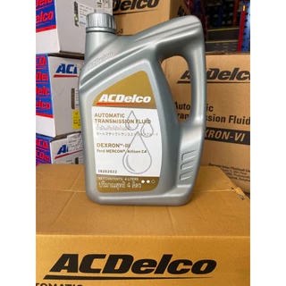 [19282822] น้ำมันเกียร์ออโต้, พาวเวอร์ ACDelco ATF DEXRON -III (H) ขนาด 4 ลิตร ACDelco