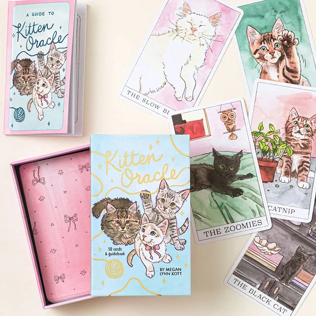 ✨พร้อมส่งแท้💯Kitten Oracle : 50 Cards & Guidebook 🔮ไพ่ออราเคิล