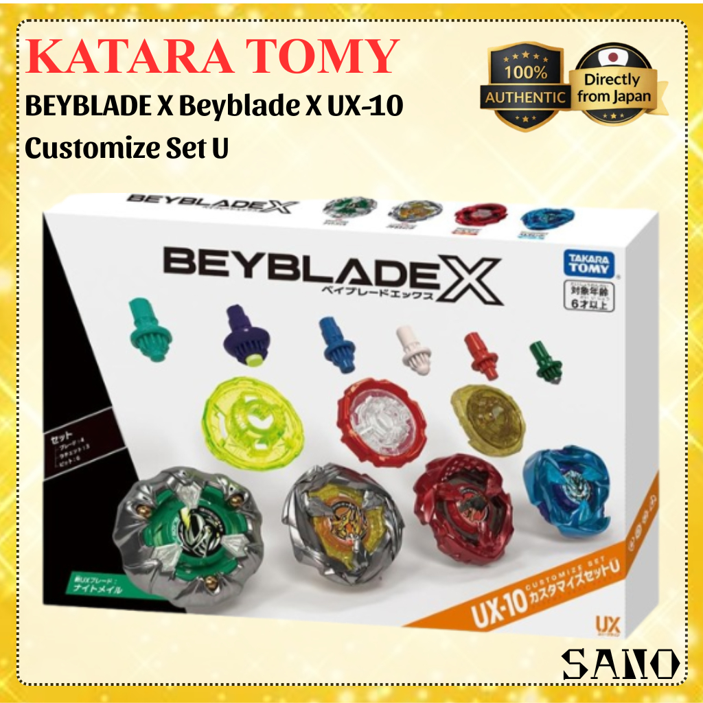 TAKARA TOMY Beyblade X UX-10 Customize Set U Battle Top Custom Parts Toy Set