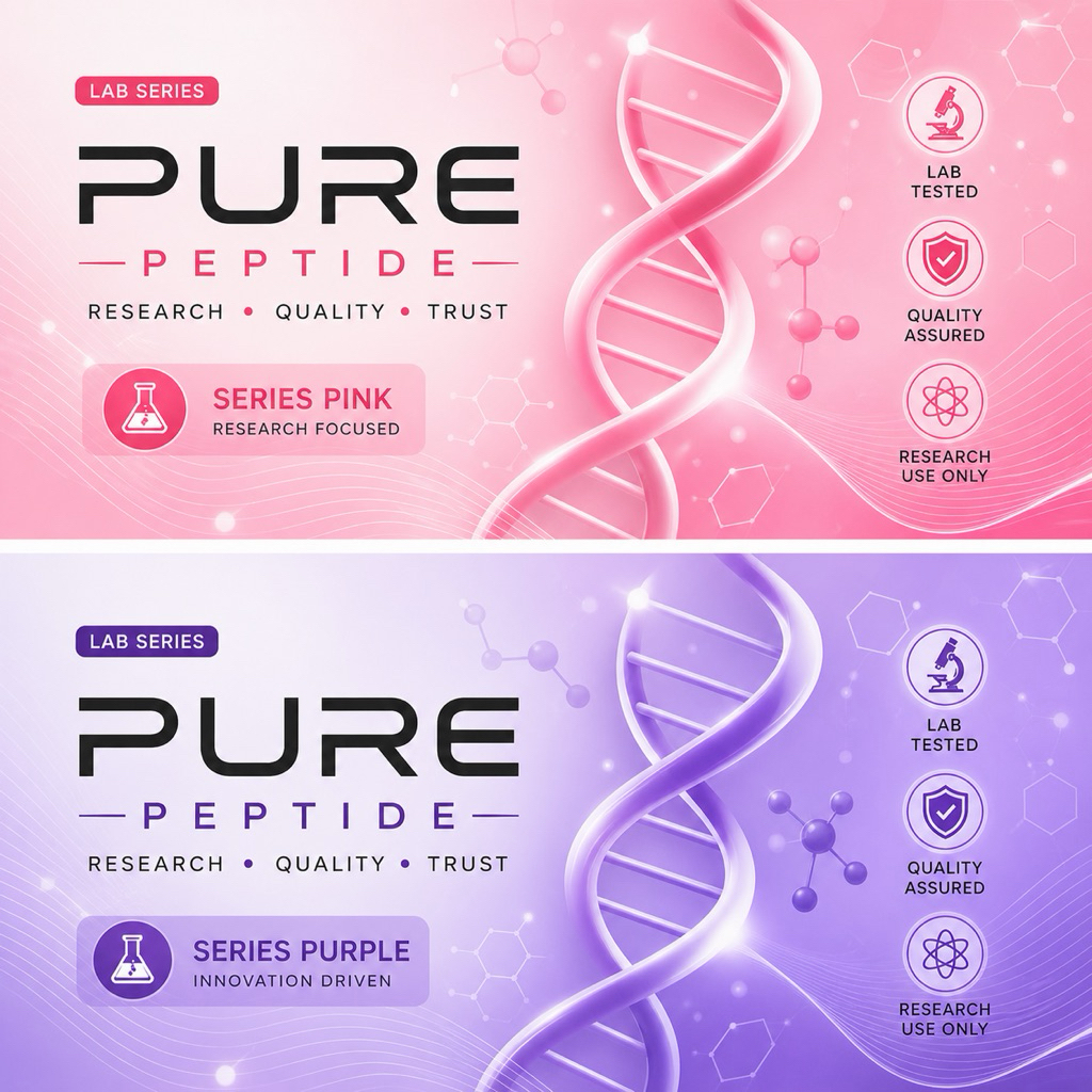 PURE PEPTIDE Lab Series PINK Series Purple