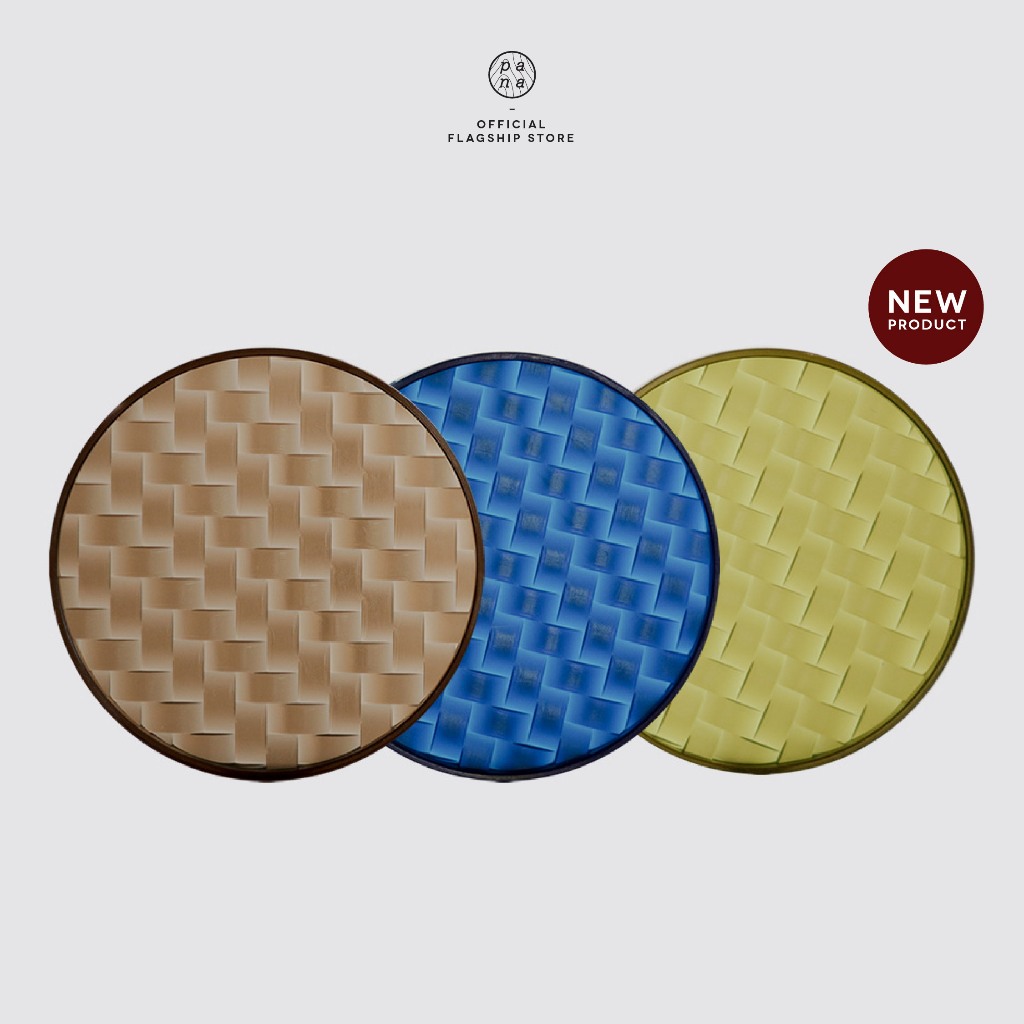 Pana Objects Saan: Coaster แผ่นรองแก้วพลาสติกรีไซเคิลชุด 2 ชิ้น