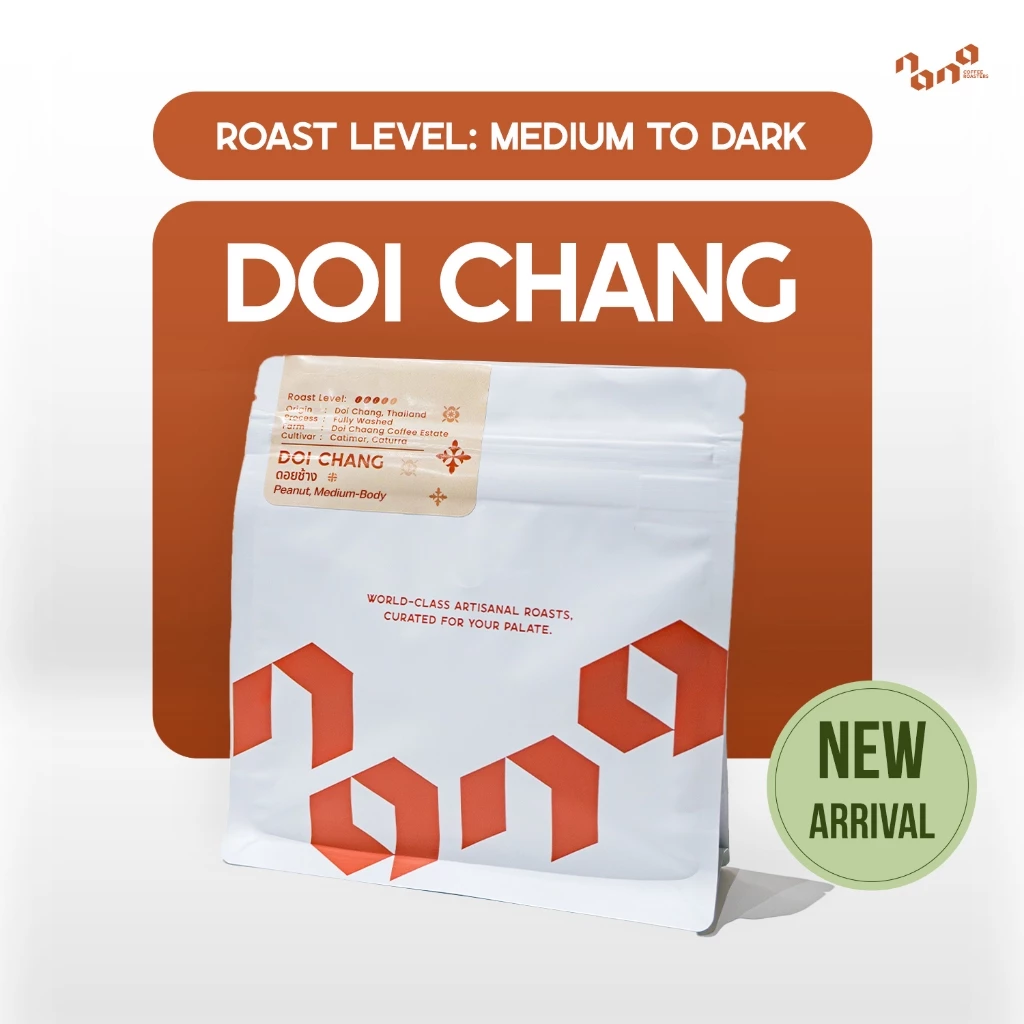 Doi Chang เมล็ดกาแฟดอยช้าง คั่วกลางค่อนเข้ม (200g, 500g, 1kg) by Nana Coffee Roasters