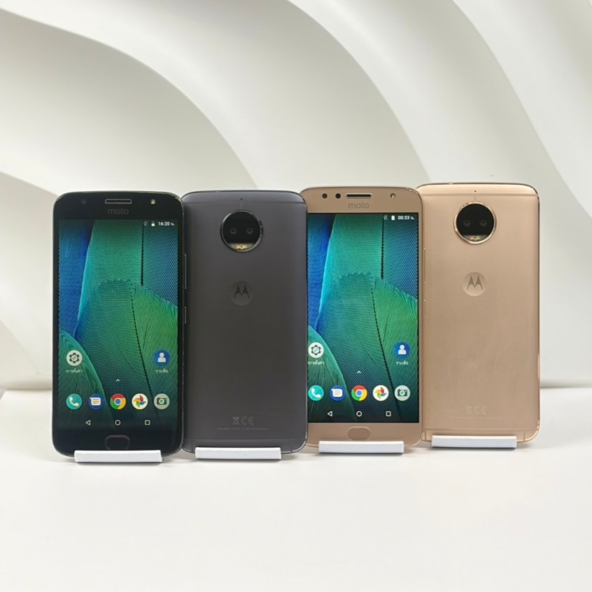 Motorola G5s Plus มือสองเดิมๆ หน้าจอ 5.2 นิ้ว แรม 4 รอม 32 แอนดรอยด์ 8.1 แบตเตอรี่ 3000 mAh ชาร์จไว 