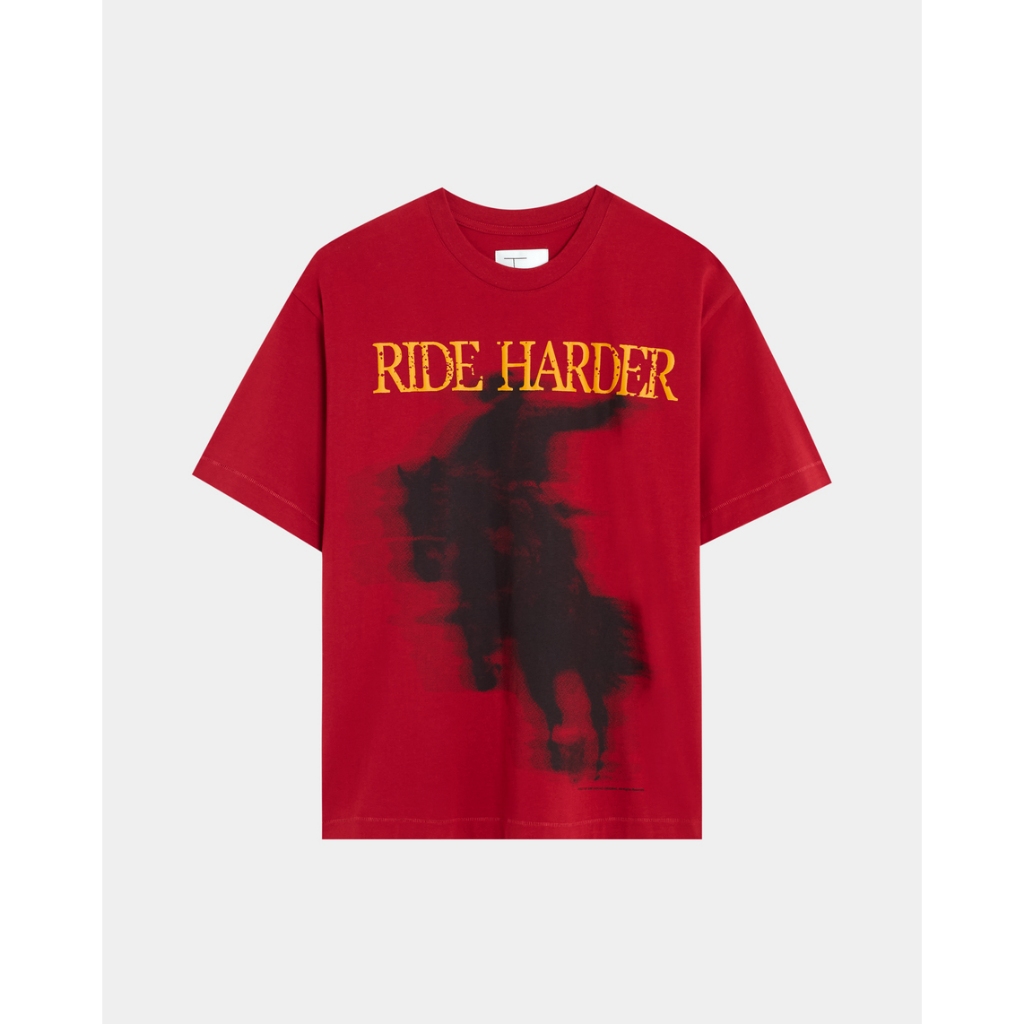 "RIDE HARDER GRAPHIC T-SHIRT"T BY GREYHOUND