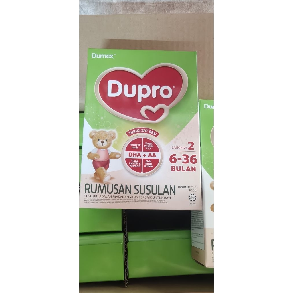 [ขายยกลัง] Dumex Dupro สูตร 2 ขนาด 300กรัม 1 ลังมี 12 กล่อง