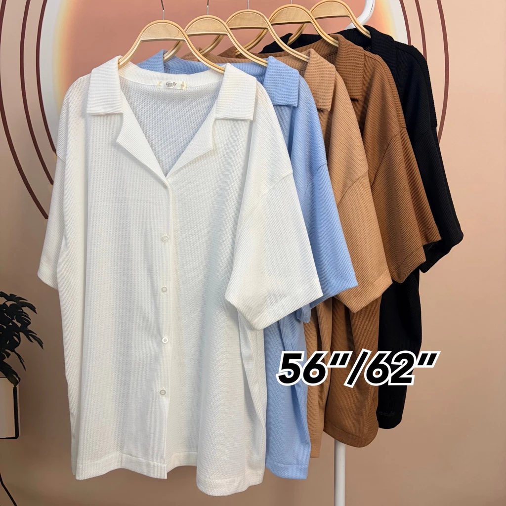 เสื้อฮาวาย ผ้าวาฟเฟิล หน้าผ้า 56“/62”