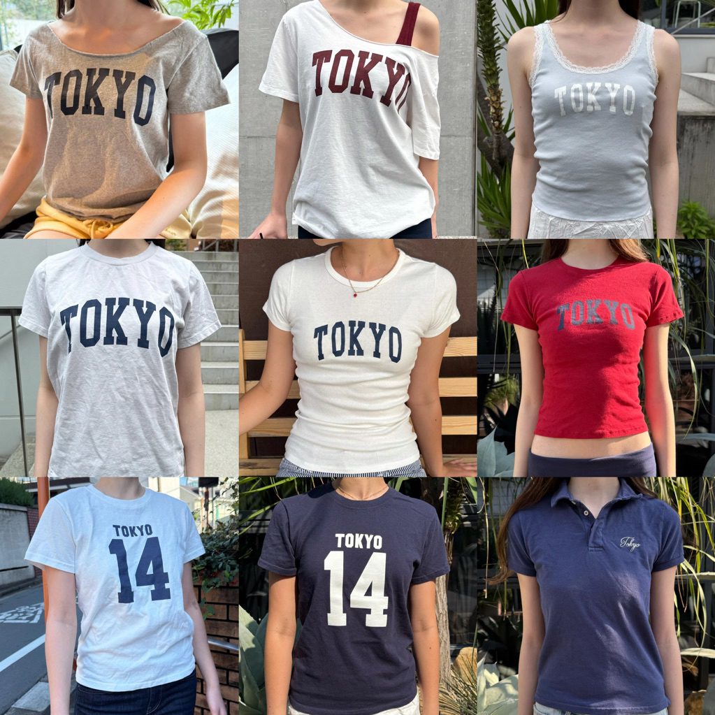พร้อมส่งด่วน ของแท้ เสื้อ brandy melviile hailie tokyo top เสื้อแบรนด์ดี้ เมลวิล brandymelville tokyo emma chloe top