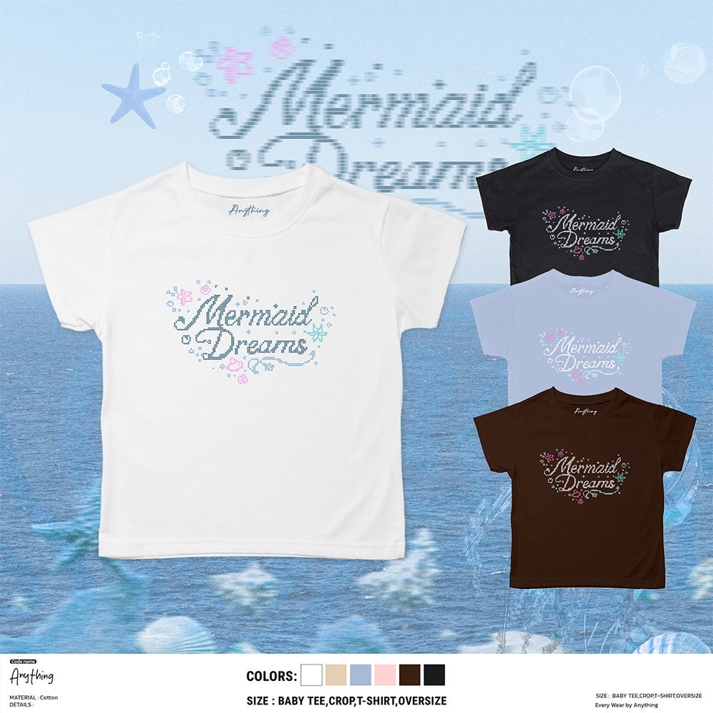 Mermaid Dreams  ผ้าหนานุ่มใส่สบายเสื้อใส่ง่าย ใส่ได้ในทุกๆวัน By Anything studio