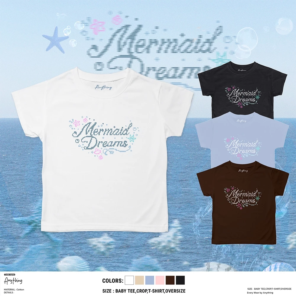 (ส่งด่วน) Mermaid Dreams ผ้าหนานุ่มใส่สบายเสื้อใส่ง่าย ใส่ได้ในทุกๆวัน By Anything studio