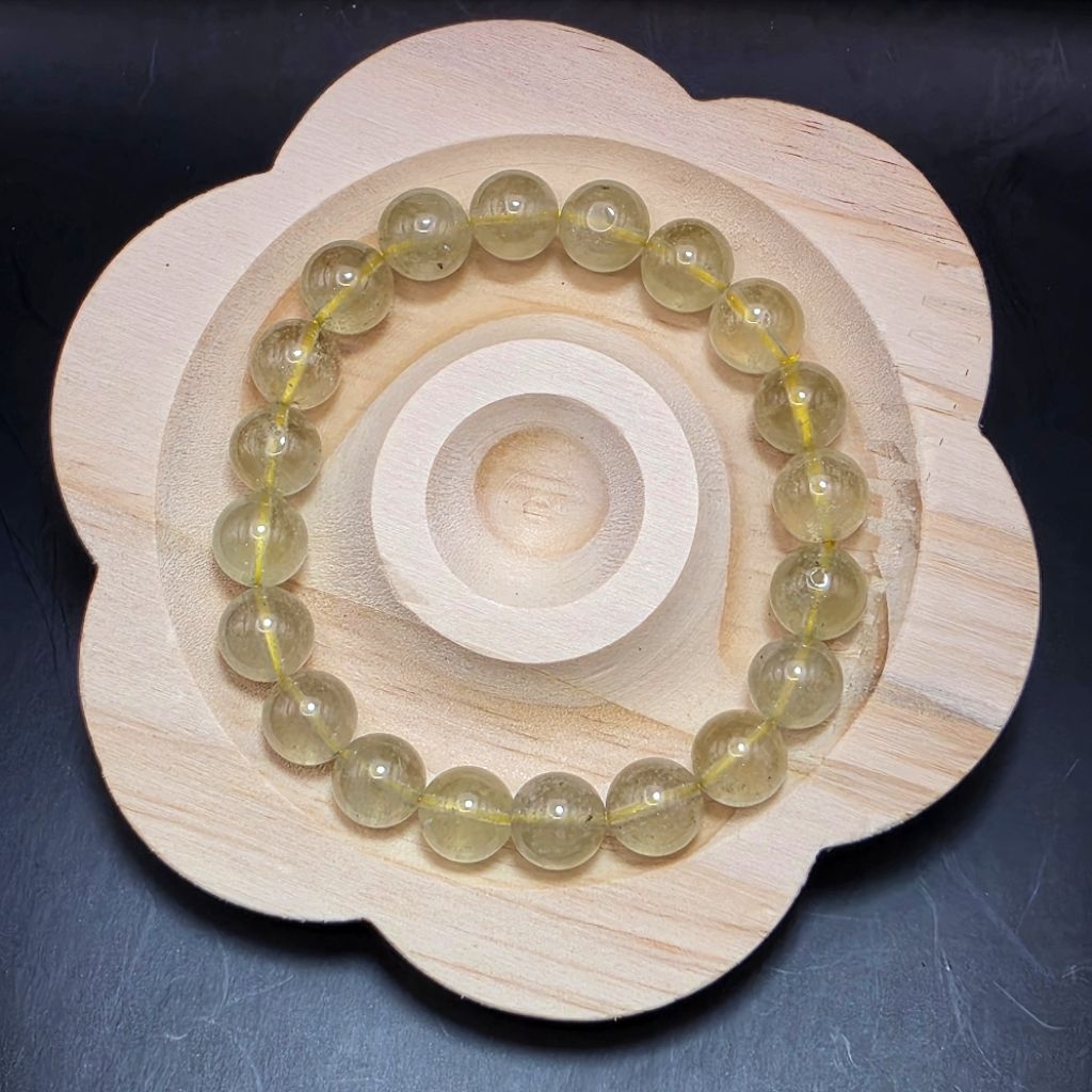 ❤️พร้อมส่ง❤️ กำไลหินมงคลลิเบียน (Libyan Desert Glass/Libyan Gold Tektite) L001