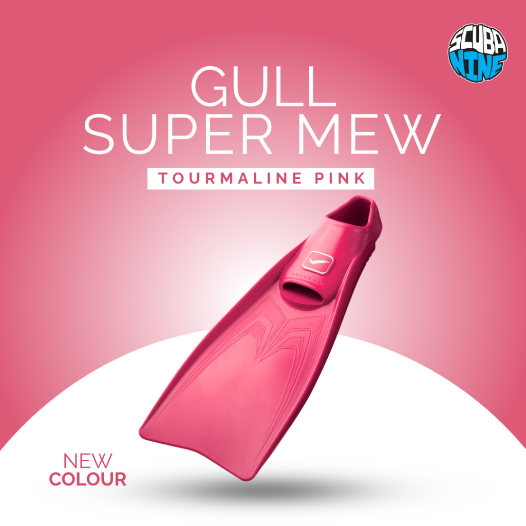 สีใหม่ 2026 Gull SuperMew fins ฟินดำน้ำ ยี่ห้อ Gull รุ่น super mew fullfoots