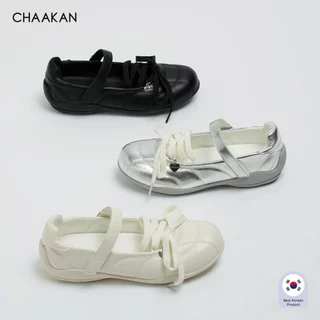CHAAKAN [นำเข้าเกาหลี 100%] Cocomel Quilting Mary Jane Sneakers รองเท้าผ้าใบแมรี่เจนผู้หญิง ตีนตุ๊กแก เดินนานไม่ปวดเท้า