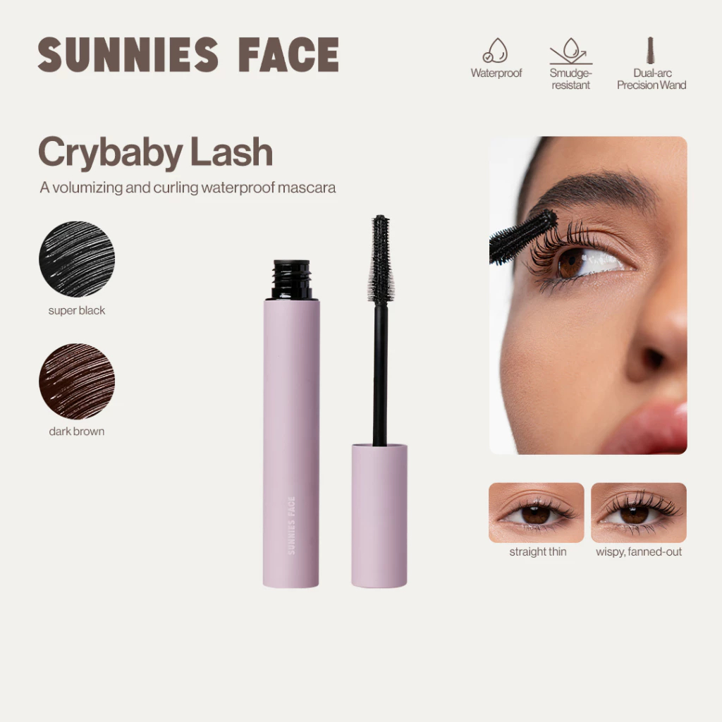 Sunnies Face Crybaby Lash [มาสคาร่าสูตรกันน้ำเพื่อเพิ่มวอลลุ่มและยกขนตา​]