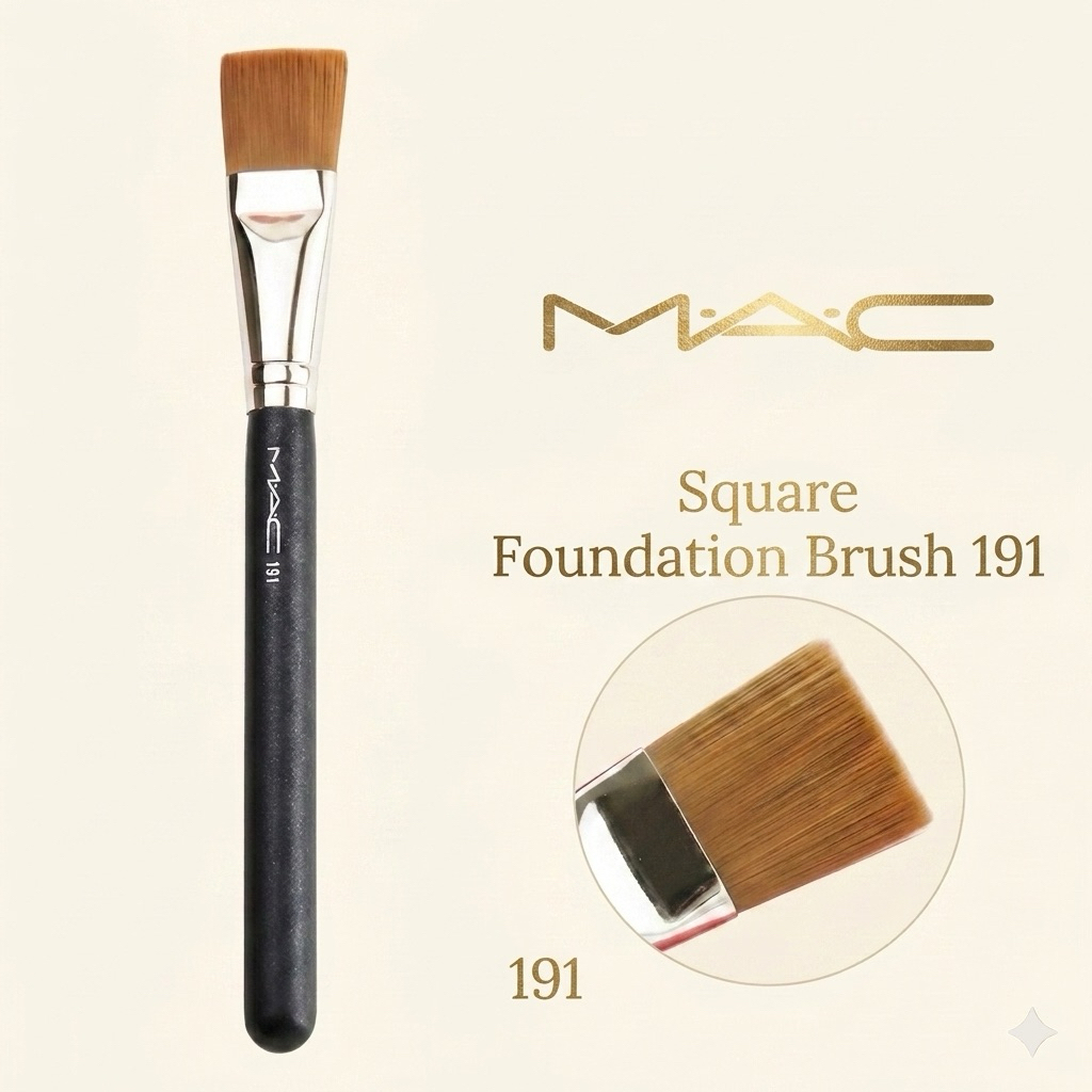 🧕🏻M.A.C แท้/พร้อมส่ง แปรงแต่งหน้า MAC191 Square Foundation Brush