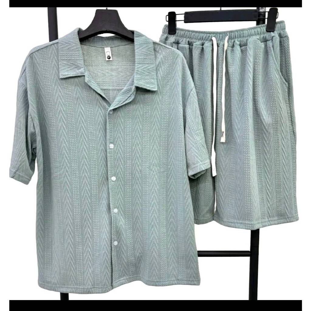 ชุด​เสื้อทีเชิร์ต (เสื้อคอปก  + กางเกงขาสั้น)  T 2501