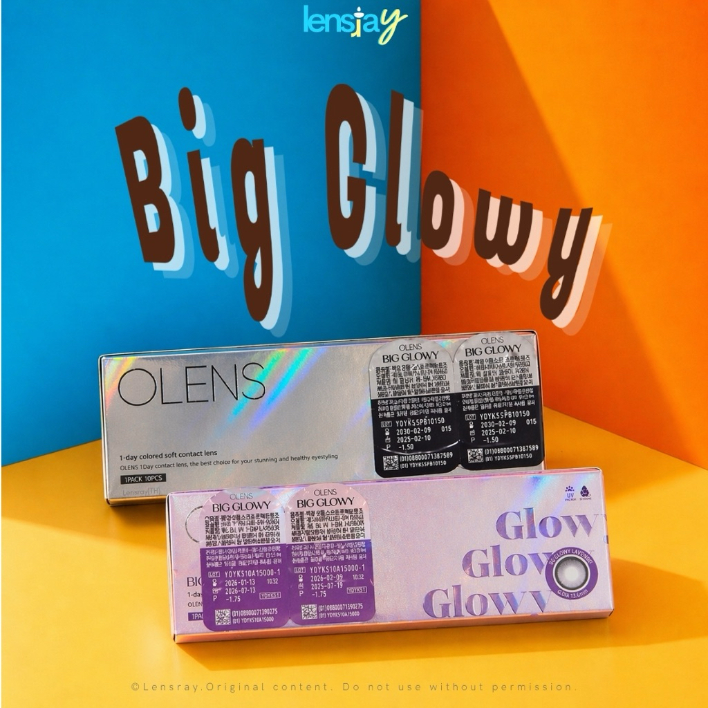 💫🫧 (รายวัน) OLens-Big glowy คอนแทคเลนส์เกาหลีรายวันพร้อมส่ง มีสายตาปกติและค่าสายตา