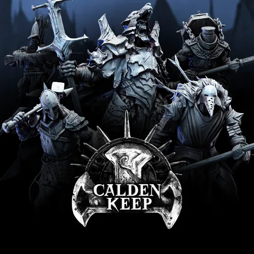 Bestiarum - Calden Keep Part 1 (1/2) - งาน Resin D&D DnD Miniature Model สำหรับ Tabletop ตั้งโชว์