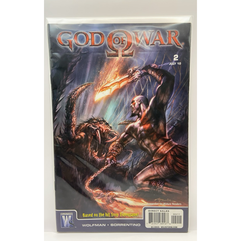 God of War #2 1st Print Cover A E M Gist Variant Sony DC Wildstorm 2010