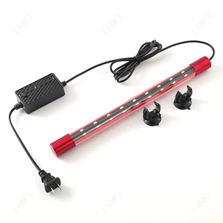 ไฟตู้ปลา LED RGB เพิ่มสีสันปลา รับรอง3C กระแสคงที่ไม่กระพริบ มีหลายขนาด 26/35/42/56/76/96/116 ซม. กันน้ำใช้ใต้น้ำ
