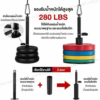 อุปกรณ์เชือกดึง สายเคเบิ้ลลูกรอกออกกำลังกาย สายดึงรอก ยกน้ำหนัก สายสลิงฟิตเนส Pulley Cable Set