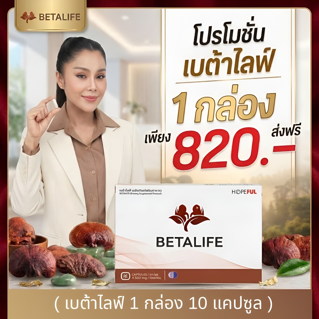 โปร BetaLife ( เบต้าไลฟ์ ) 1กล่อง 10เม็ด #ส่งฟรี #พร้อมส่ง