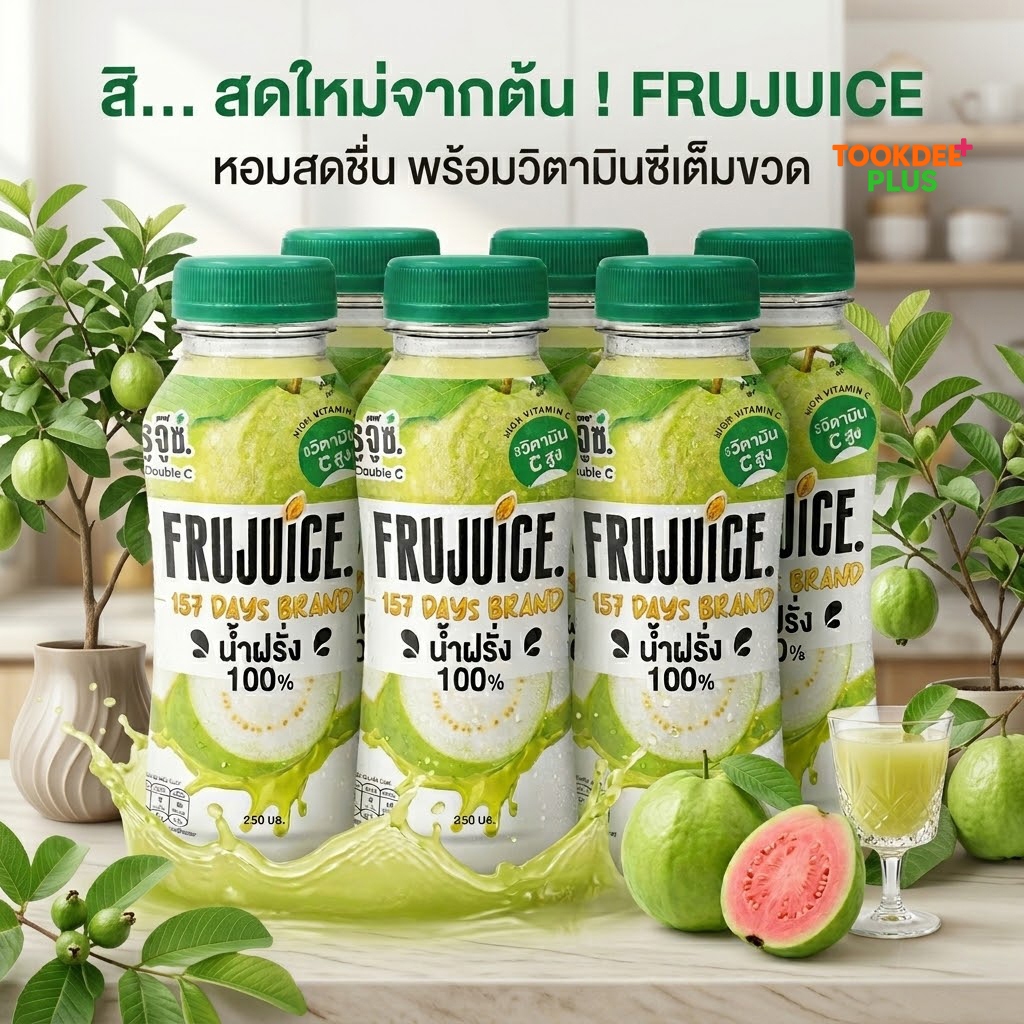 ฟรูจู๊ซ น้ำฝรั่ง 100% มีวิตามินซีสูง น้ำผลไม้พร้อมดื่ม รูปที่ 5