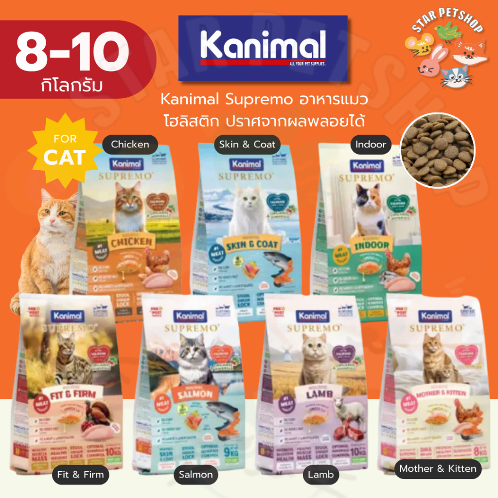 Kanimal Supremo คานิมอล ซูพรีโม่ อาหารแมว โฮลิสติก ปราศจากผลพลอยได้ ลดความเสี่ยงโรคนิ่ว