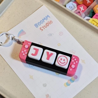📍สีที่กดเลือกได้มีพร้อมส่ง custom รอ 1-2 วัน📍Nintendo Keychain พวงกุญแจคีย์แคป custom ข้อความได้