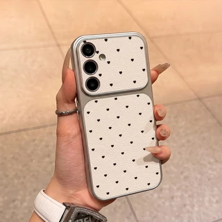 INS ลายจุด เคส For Samsung A27 A37 A57 S26 A07 A17 A56 A36 A06 A16 A35 A55 A15 เคสโทรศัพท์หนังแกะ เคสโทรศัพท์ เคสมือถือ