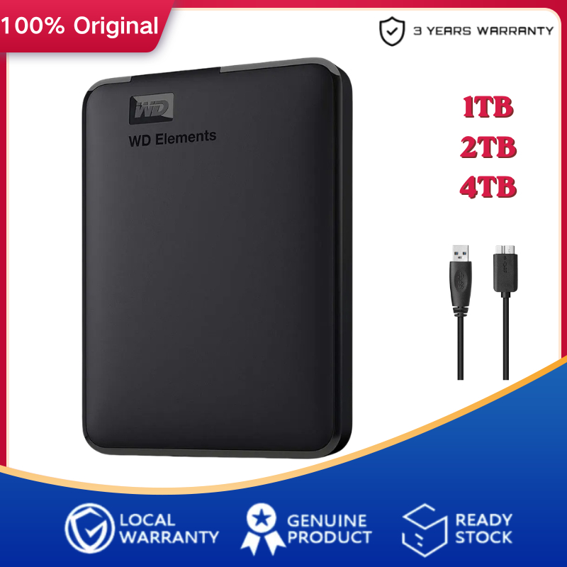 Elements 1TB-2TB-4TB HDD USB3.0 External Hard Disk 2.5'' Portable hard drives