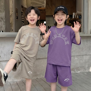 2-12 ปี ชุดเช็ทเด็กชายแฟชั่น ลำลองหล่อๆ เสื้อแขนสั้นกางเกงขาสั้น ฤดูร้อน คอกลม านุ่มใสสบายฯ 2ชิ้น