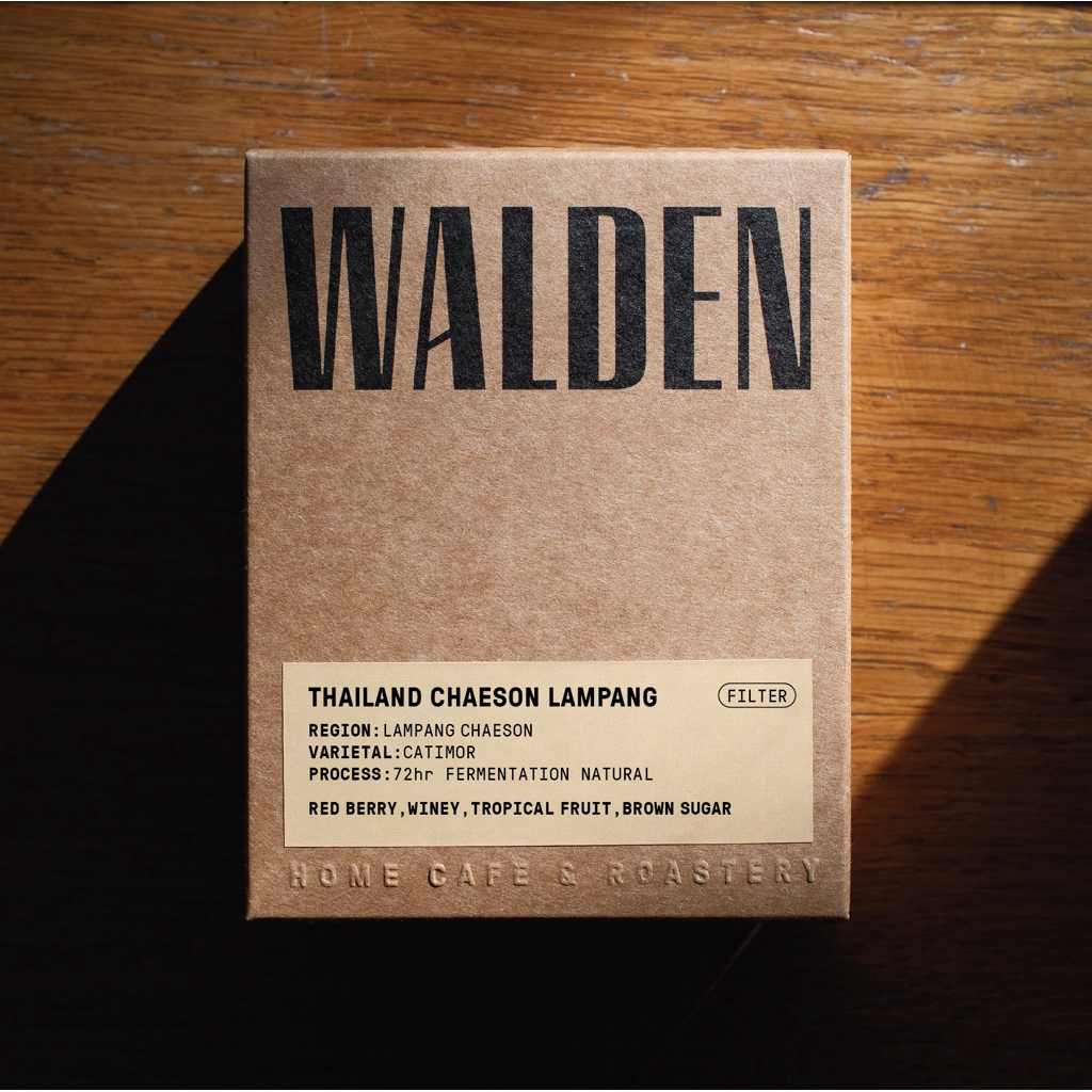 Walden Single Origin - แจ้ซ้อน, ลำปาง, Thailand ( 72hrs Ferment Natural ) กาแฟคั่วอ่อน  - 125g