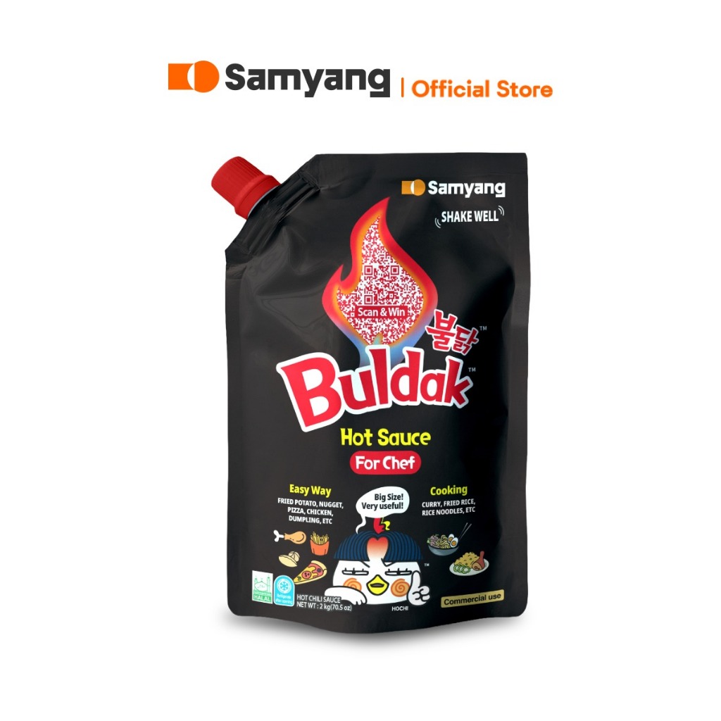 Samyang Buldak Hot Sauce 2000G | ซัมยัง บูลดัก ฮอต ซอส (ซอสสไตล์เกาหลี สูตรเผ็ด) 2000ก.