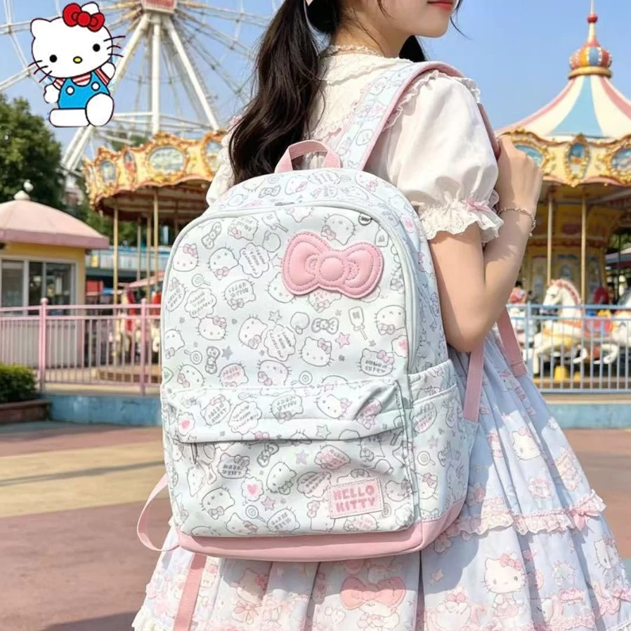 Hello Kitty กระเป๋าเป้ - ลายการ์ตูนน่ารัก - ของขวัญวันเกิดเด็กหญิง กระเป๋ากันน้ำ กระเป๋าเป้สะพายหลัง