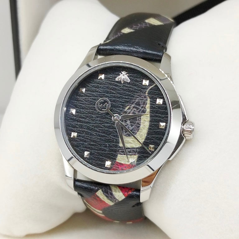 นาฬิกา GUCCI 126.4 G Timeless  ของแท้ มือสอง ราคา OK Men's SIZE สำหรับผู้ชาย สภาพดี เครื่องเดิม