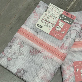 (ของแท้ พร้อมส่ง) ถุงซักผ้า Marie Disney 🐱ตาข่ายถนอมผ้า 50x35 cm | ถุงซักชุดชั้นใน เสื้อผ้า กันผ้ายับ ซิปซ่อน ลายแมวมารี