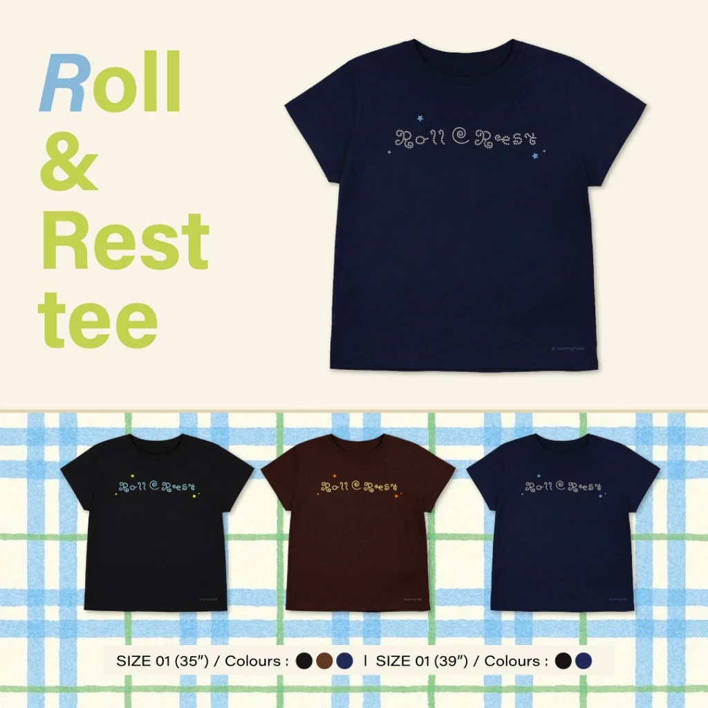 Sunnyroll - Roll&Rest tee เสื้อทรง Baby tee