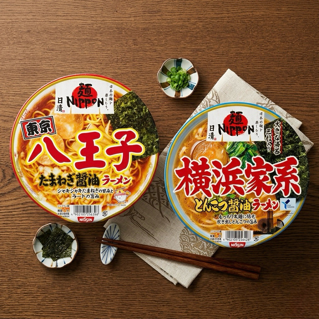 Ramen Nissin ญี่ปุ่น สูตรพรีเมี่ยม มีให้เลือก2รสยอดนิยม