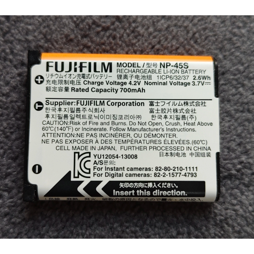 NP-45/NP-45A/NP-45S แบตเตอรี่สำหรับ Fujifilm INSTAX Mini 90 Fuji FinePix XP140 XP130 T550 XP90 XP70 