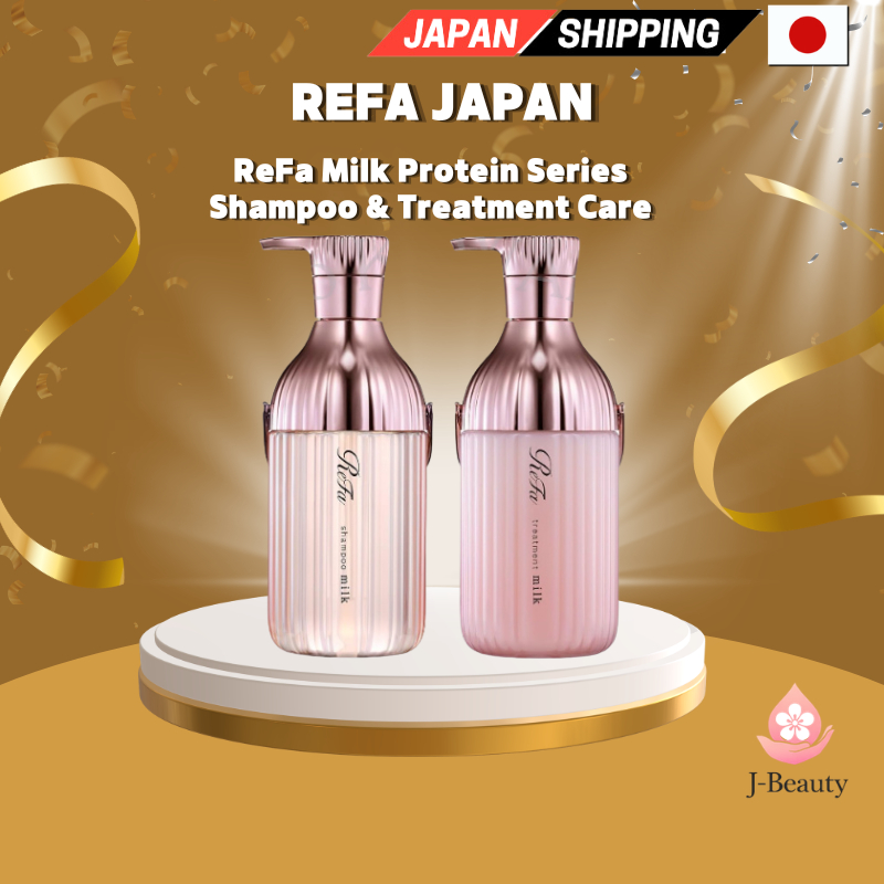 ชุดแชมพูและทรีทเมนต์โปรตีนนม ReFa (มีให้เลือก 3 สี: รอยัลบลู, ขาว, ชมพู) นำเข้าจากญี่ปุ่นโดยตรง