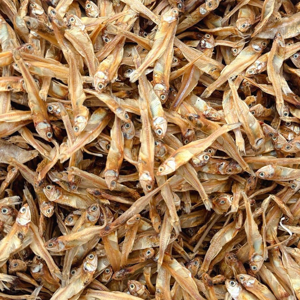 ปลาอบแห้ง 1kg. อาหารเต่าน้ำ ขนมสุนัข ขนมแมว เพิ่มแคลเซียม เต่าญี่ปุ่น หนูแฮมเตอร์ ขนาดประมาณ ประมาณ 5ซม