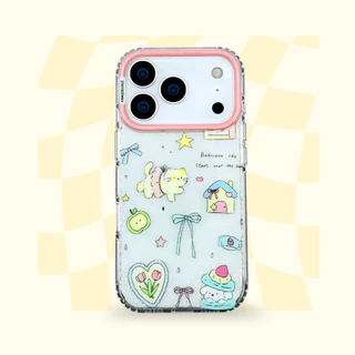 Oxygendog case เคสไอโฟน กากเพชร ลาย เชอร์รี่ น้องแมว For iPhone 17promax 17pro 17 16 ProMax 15 14 13
