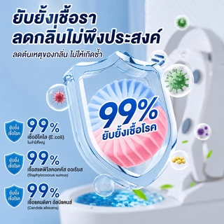 ก้อนฟ้าชักโครก ก้อนดับกลิ่นชักโครก ทำความสะอาดชักโครก ขจัดคราบ 50g x4