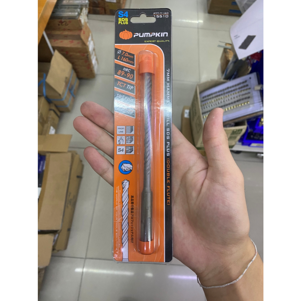 PUMPKIN 15510 ดอกสว่านโรตารี่ 7x160mm