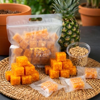 ฟรีพริกเกลือ สับปะรดคิวบ์ สับปะรดอบแห้งชิ้นพอดีคำ สับปะรด เปรี้ยวอมหวาน อร่อย เนื้อสับปะรดเน้นๆ🍍💛