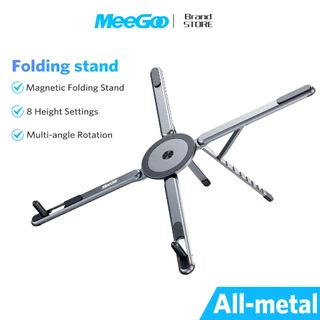 MEEGOO ขาตั้งอลูมิเนียมแม่เหล็ก พับได้ ปรับระดับได้ ใช้กับโทรศัพท์/แท็บเล็ต/แล็ปท็อป